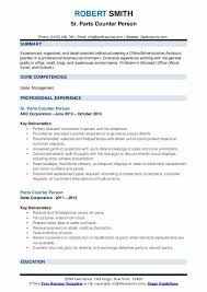 Resume format choose the right resume format for your needs. Parts Counter Person Resume Samples Qwikresume