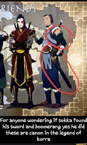 For Anyone Wondering If Sokka Found His Sword And Boomerang Yes He Did These Are Canon In The Legend Of Korra Ifunny Avatar Airbender Avatar Funny Legend Of Korra