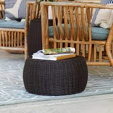Designed for the modern home, this handsome ottoman features luxurious craftsmanship and convenient, discrete storage. Outdoor Wicker Storage Ottoman Wayfair