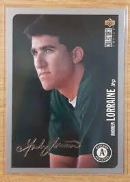 1996 COLLECTOR'S CHOICE SILVER SIGNATURE ANDREW LORRAINE #647 OAKLAND  ATHLETICS