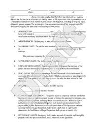 Bill of complaint for divorce. Free Marriage Separation Agreement Free To Print Download