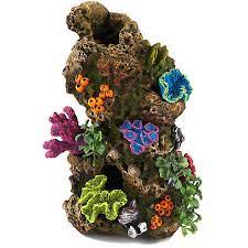 This top fin coral wall aquarium ornament features a rocky wall your fish will love swooshing through. Top Fin Coral Plant Rocky Aquarium Ornament Fish Ornaments Petsmart