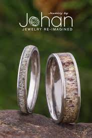 Deer Antler Wedding Bands Mens Wedding Bands Antler Antler Wedding Band Deer Antler Wedding Band