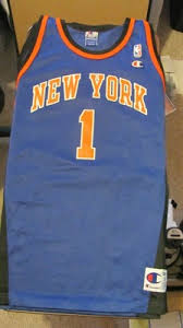 O time da cidade que nunca dorme vai deixar isso escrito no seu uniforme city edition. Chris Childs New York Knicks Jersey Champion 48 406053287
