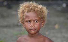 Solomon Islanders Blond Gene Identified Telegraph Black And Blonde Black To Blonde Hair Melanesian People