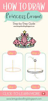 How to draw a tiara, crown, step by step, drawing guide, by dawn. How To Draw Princess Crown Easy Drawing Tutorials Step By Step Princess Crown Drawi Drawings Ideas Step By Step Princess Drawings Drawing Tutorial Easy
