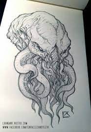 Cthulhu Sketch Tentaclesandteeth Cthulhu Art Cthulhu Tattoo Creature Art