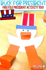 Duck For President Activities For Kindergarten In 2020 Kindergarten Activities Montessori Activities Kindergarten Crafts