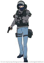 How To Draw Iq From Rainbow Six Siege Drawings Drawing Tutorial Draw