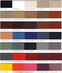 Vinyl Upholstery Color Chart