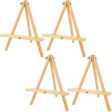 U S Art Supply 12 Natural Wood Display Stand A Frame Artist Easel Pack Of 4 Adjustable Tripod Tabletop Canvas Holder Walmart Com Natural Wood Displays Artist Easel Wood Display Stand