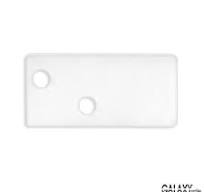 End cap E95W aluminium white RAL 9003 for profile MP1, 2 PCS ...