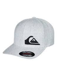 Quiksilver Final Flexfit Cap Light Grey Heather Sgrh Hats For Men Mens Hat Caps Quiksilver