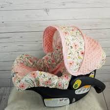 Pink And Peach Floral Baby Car Seat Cover Custom Order Etsy In 2020 Baby Car Seats Infant Car Seat Cover Baby Girl Carseat Covers
