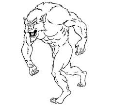 Coloring Pages Scary Werewolf Werewolf Coloring Pages Drawings