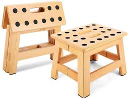 Boraam's step stool looks just like a bar stool, but in the back are two more steps that fold down. The Best Step Stools With Convenient And Versatile Designs