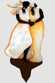 Black Art In America Garden Art Garden Art Sisters Shop Baia Online Yard Art African American Artwork Garden Art
