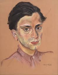 Hedi Schick (1906-1999) "Male portrait", pastel, 1934