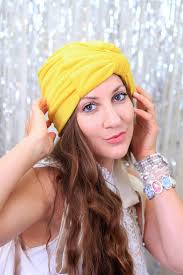 Yellow Turban With Bow