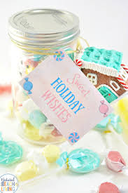 Diy christmas candy jar ideas. Christmas Mason Jar Gift Idea For Sweet Treats Natural Beach Living