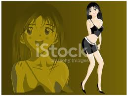 I'll bet she has lots of friends and always remembers their birthdays and favorite snacks. Nice Brunette Manga Stock Vector Freeimages Com