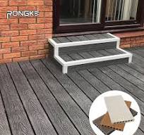 Wood Grain Design Deep Embossing WPC Outdoor Decking