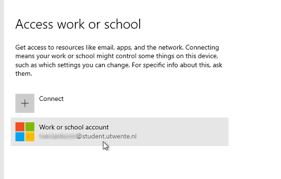 Follow the prompts to switch to your microsoft account. Disconnect Microsoft Work Or School Account Service Portal University Of Twente