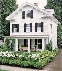 Also, when the roof color picks up tones in window shutters, the front door or accent trim, it nicely ties together the exterior look. 130 Best Classic White Houses W Black Shutters Ideas White Houses Black Shutters House Exterior
