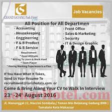 Jul 26, 2021 · informasi lowongan kerja terbaru 2021. Lowongan Kerja Hotel Makassar