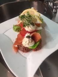 Toasty grilled gruyere swiss cheese sandwich with smoked salmon and meyer lemon. Open Brown Bread Smoked Salmon Salad Sandwich Picture Of Knightlys Of Castlemaine Castlemaine Tripadvisor