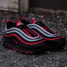 Mens Nike Air Max 97 Black And Red Fall 2019 Collection Mens Nike Air Max 97 Black Red Silver 921826 014 215 0 Airmax Airmax97 Airmaxalw Nike Air Max 97 Nike Air Shoes Mens Nike Shoes