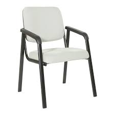 Guest arm chairs are also offered with features such as extra footrests, and adjustable height. Guest Chair With Arms In Ivory Plastic Back With Foam Seat 43815 5882