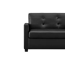 Mainstays Loveseat Sleeper Sofa Twin Black Faux Leather Walmart Com Loveseat Sleeper Sofa Love Seat Loveseat Sleeper