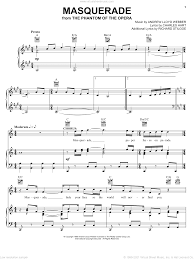 At the phantom of the opera's opening in london, the producers filmed also a video. Masquerade Phantom Of The Opera Piano Sheet Music Pdf Music Sheet Collection