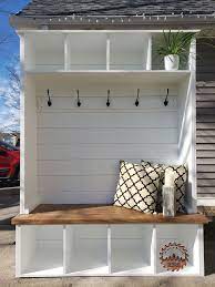 Farmhouse Style Hall Tree Mudroom Decor Home Home Remodeling