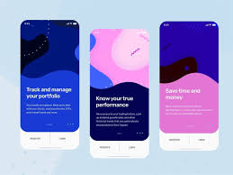 Onboarding Screens For Investment App By Danarocha Get A Chance To Be Featured Submit Your Work At Mobnetwork Co Uk P In 2020 Investment App Onboarding Investing