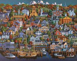 Check spelling or type a new query. Plymouth 1000 Pieces Dowdle Folk Art Puzzle Warehouse Puzzle Art Americana Art Plymouth