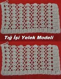 Tig Isi Kolay Yelek Modeli Crochet Horse Crochet Designs Crochet Stitches