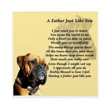 Boxer Dog Father Poem Plaque Zazzle Com Boxer Dogs Father Poems Boxer