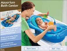 Includes two bath toys for gentle rinsing or play New Fisher Price Aquarium Bathtub Infant Baby Bath Tub On Popscreen