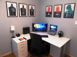 How much does it cost? Alex Desk And Ikea Version Of The Workplace With Drawers From Ikea Corner Or Bedroom The Larger Micke White Corner Desk Ikea Corner Desk Corner Computer Desk