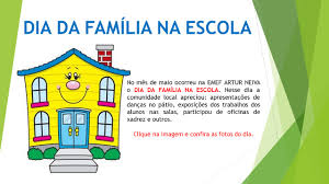 As famílias poderão levar seus filhos e interagir com eles nos finais de semanas nas escolas escolhidas. Dia Da Familia Na Escola Rede Central Neiva