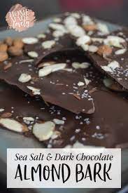 How To Make Yummy Dark Chocolate Almond Bark Recipe Chocolate Almond Bark Chocolate Bark Recipe Dark Chocolate Almond Bark