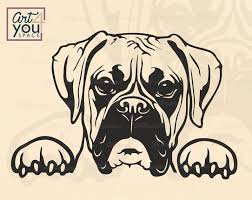 Download Boxer Dog Svg Dog Breed Boxer Dad Cute Animal Face Head Peeking Clipart Vector Cricut Shirt Design Download Png Dxf Printable In 2021 Boxer Dogs Dog Breeds Animal Faces