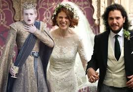 Kit harington and rose leslie, who play jon snow and ygritte on 'game of thrones,' are getting married in scotland this weekend, according to reports. Kit Harington And Rose Leslie Wedding Pics Photoshopped Into Game Of Thrones Scenes Unilad