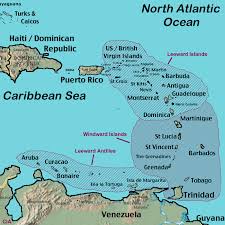 Windward Islands Map Leeward Islands Map Satellite Image