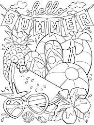 Hello Summer On Crayola Com Summer Coloring Pages Summer Coloring Sheets Cute Coloring Pages