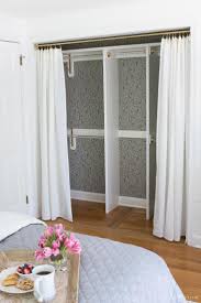 Closet Door Ideas 3 Unique Ways To Dress Up Bedroom Closet Doors Driven By Decor Bedroom Closet Doors Curtains For Closet Doors Bedroom Makeover