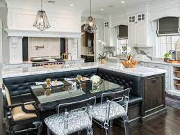 Have a long or large kitchen and want ideas for a long kitchen island? 9 Best Kitchen Island With Booth Seating Ideas Kitchen Remodel Kitchen Design Kitchen Island With Seating