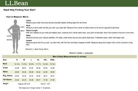 Ll Bean Size Chart Related Keywords Suggestions Ll Bean